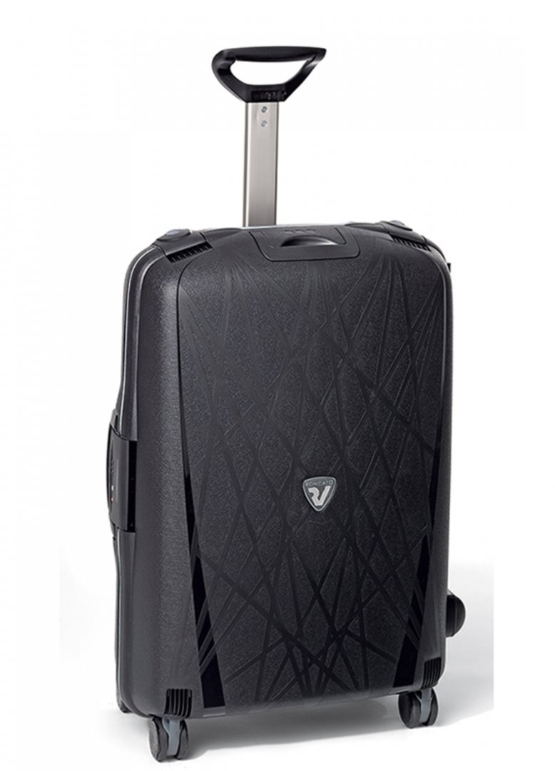 Roncato Light чемодан на 80 л из полипропилена черного цвета