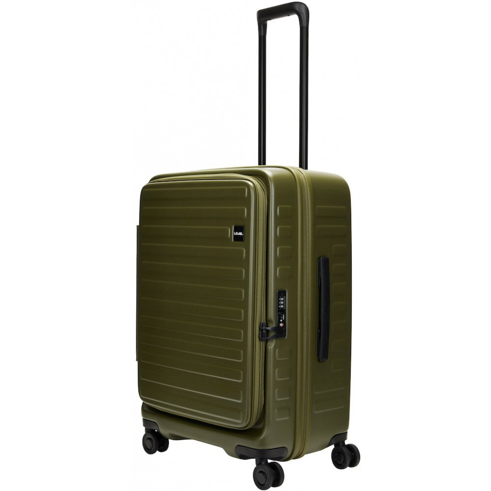 Средний чемодан из поликарбоната Lojel Cubo V4 на 70/77 весом 3,9 кг Хаки