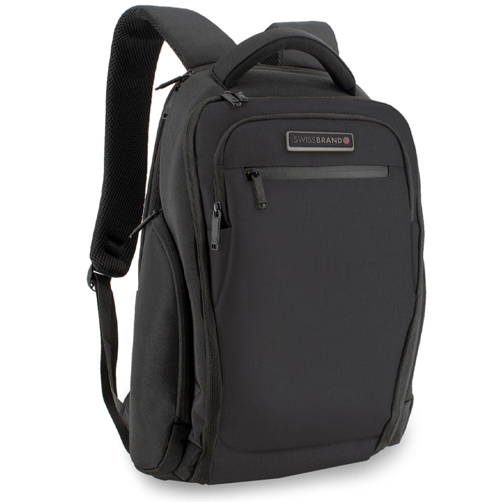 Городской рюкзак Swissbrand Valday на 31 л с отделом для ноутбука до 15,6 д Черный