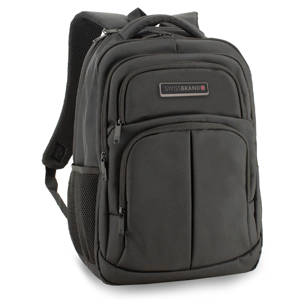 Городской рюкзак Swissbrand Bellingham на 29 л с отделом для ноутбука до 17 д Темно-Серый