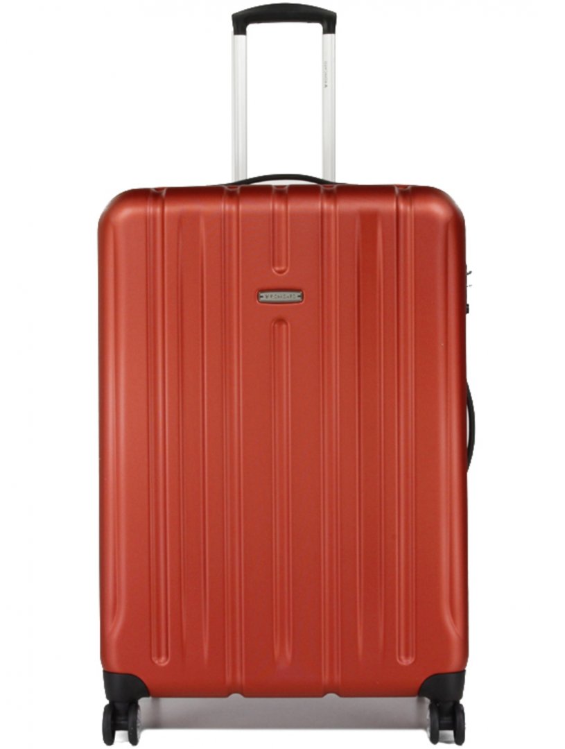 Большой чемодан из поликарбоната на 4-х колесах 100 л Roncato Kinetic, оранжевый
