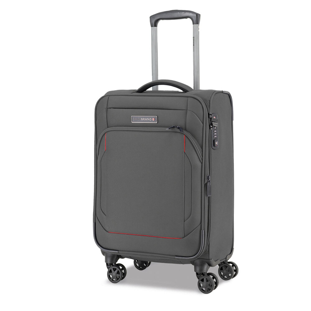 Малый чемодан Swissbrand Celtic 42/46 л весом 2,7 кг Серый