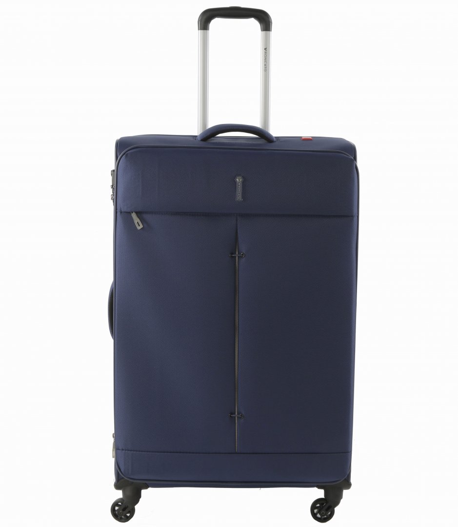 Облегченный чемодан гигант на 4-х колесах 103/113 л Roncato Ironik, темно-синий