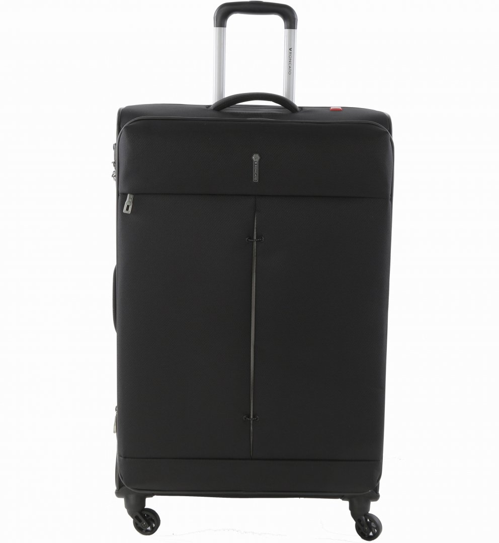 Облегченный чемодан гигант на 4-х колесах 103/113 л Roncato Ironik, черный