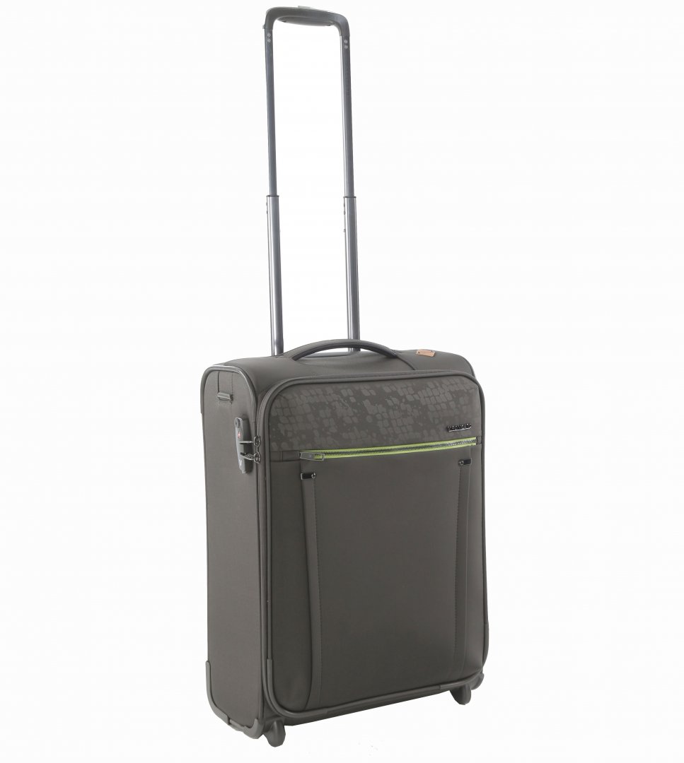 Малый тканевый чемодан на 4-х колесах 40 л Roncato Zero Gravity Dlx, оливковый