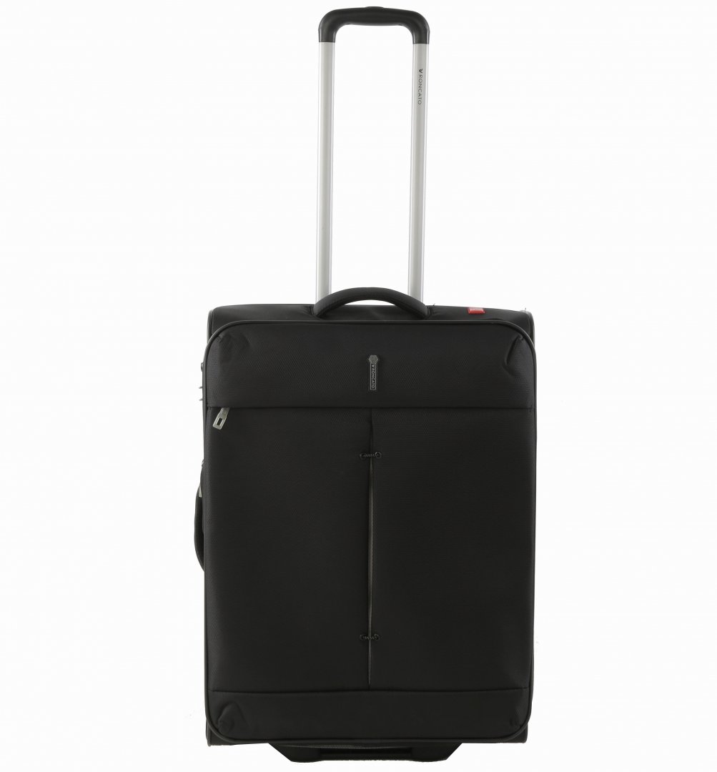 Средний облегченный чемодан на 2-х колесах 74/87 л Roncato Ironik, черный