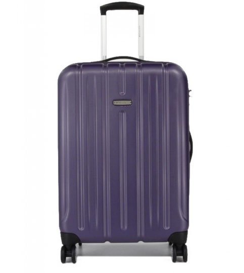 Средний поликарбонатный чемодан на 4-х колесах 70 л Roncato Kinetic, фиолетовый