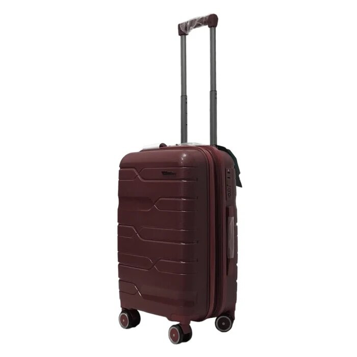 Малый чемодан Milano Bag на 47/54 л весом 2,6 кг из полипропилена Бордовый