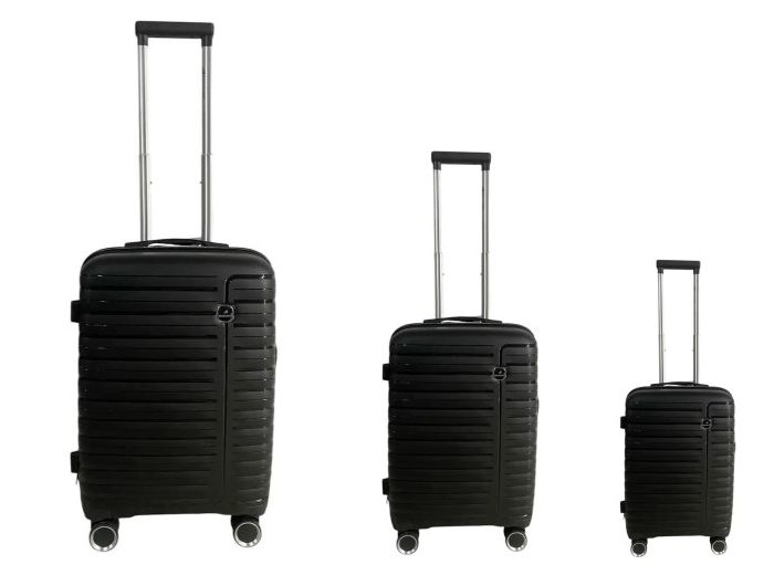 Комплект валіз Madisson Snowball 51203 з поліпропілену Чорний