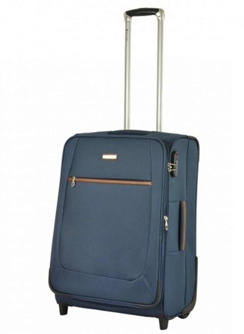 Средний дорожный чемодан 2-х колесный PUCCINI Modena, синий