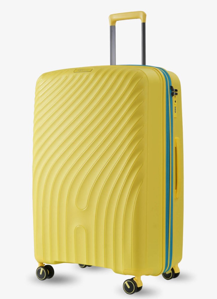 Велика валіза V&amp;V Travel Urban – 100 / 110 л, 4 кг Жовта
