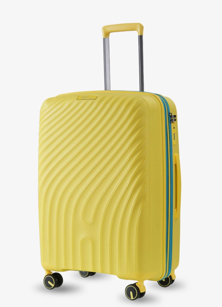 Средний чемодан V&amp;V Travel Urban – 72 / 80 л, 3,2 кг Желтый