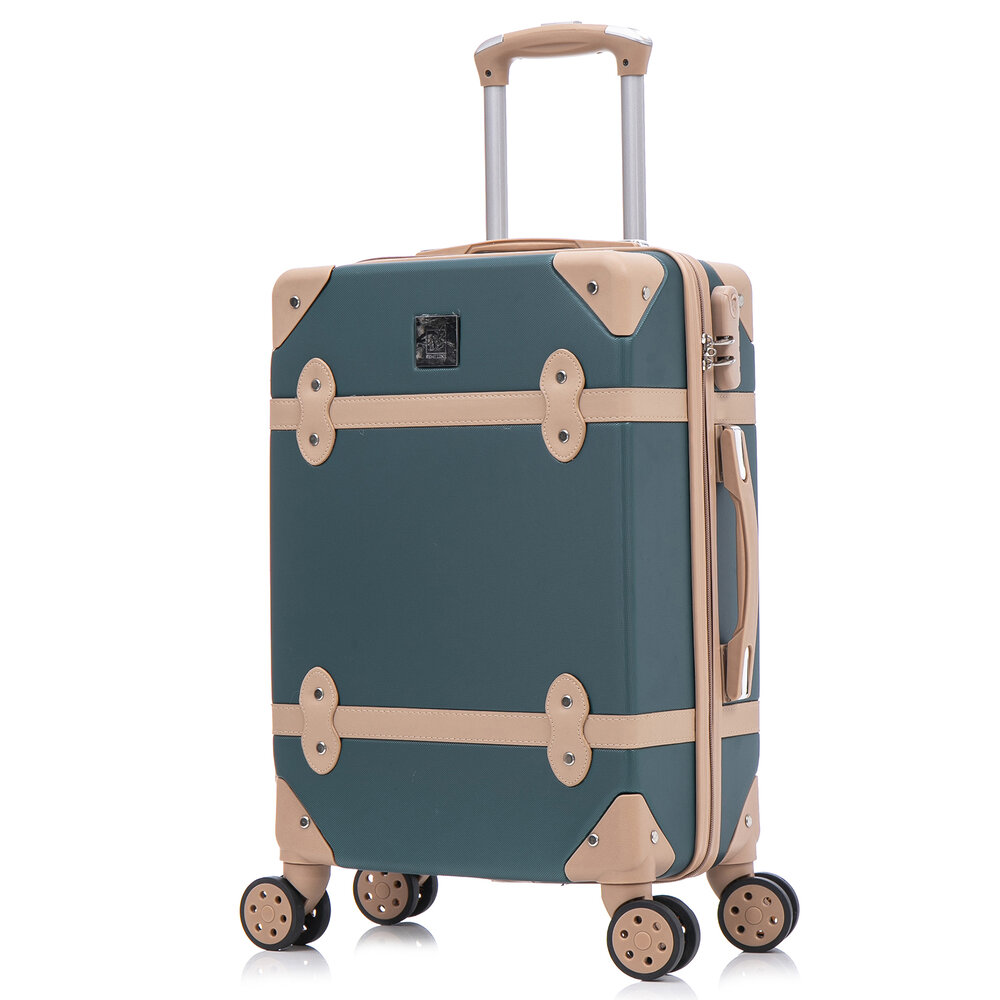 Средний винтажный чемодан Semi Line – 57,5 л, 3,5 кг Зеленый
