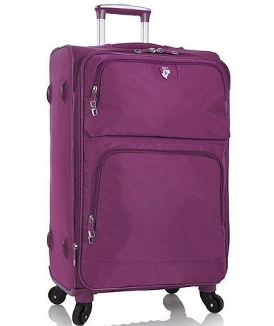 Средний тканевый чемодан 70 л на 4-х колесах Heys SkyLite, пурпурный