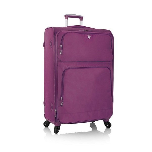 Большой тканевый чемодан 98 л на 4-х колесах Heys SkyLite, пурпурный