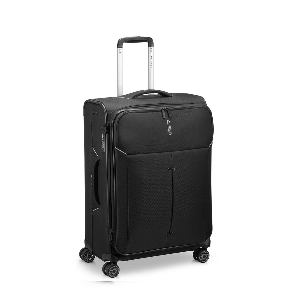Средний чемодан Roncato Ironik 2.0 – 65/71 л, 3,3 кг Черный