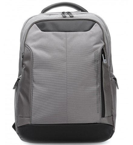 Стильный бизнес рюкзак для ноутбука диагональю 15.6&quot; Roncato Overline, серебро
