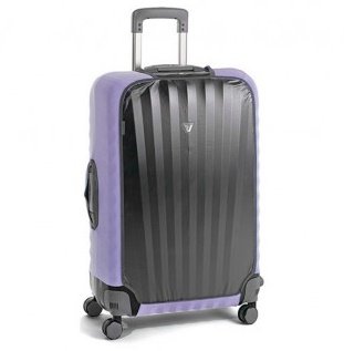 Чехол для большого пластикового чемодана Roncato Travel Accessories, фиолетовый
