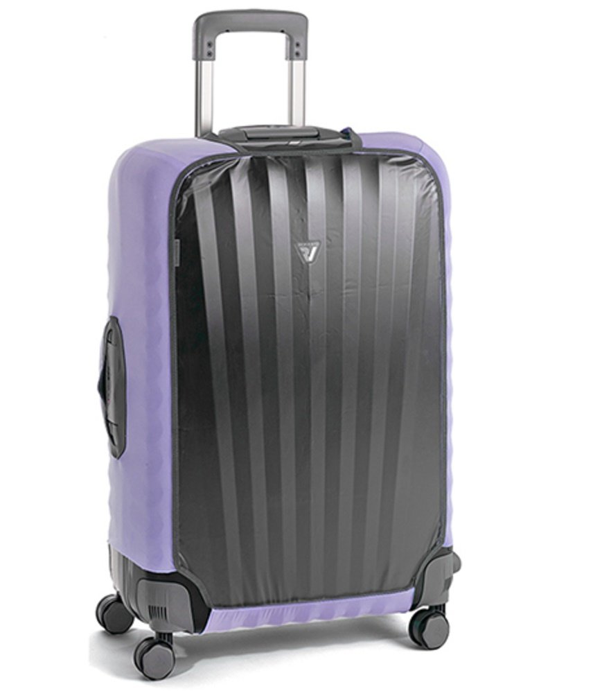 Чехол для среднего пластикового чемодана Roncato Travel Accessories, фиолетовый