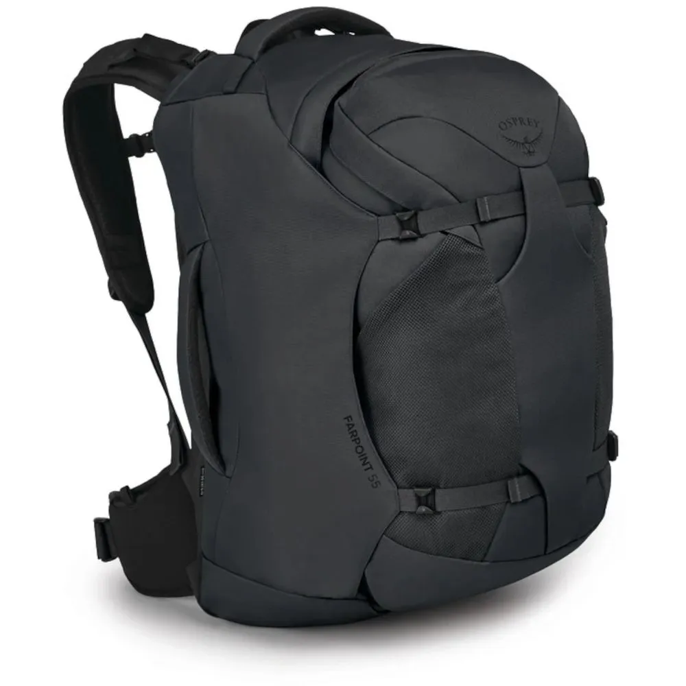 Чоловічий туристичний рюкзак Osprey Farpoint 55 – 55 л, 1,9 кг Чорний