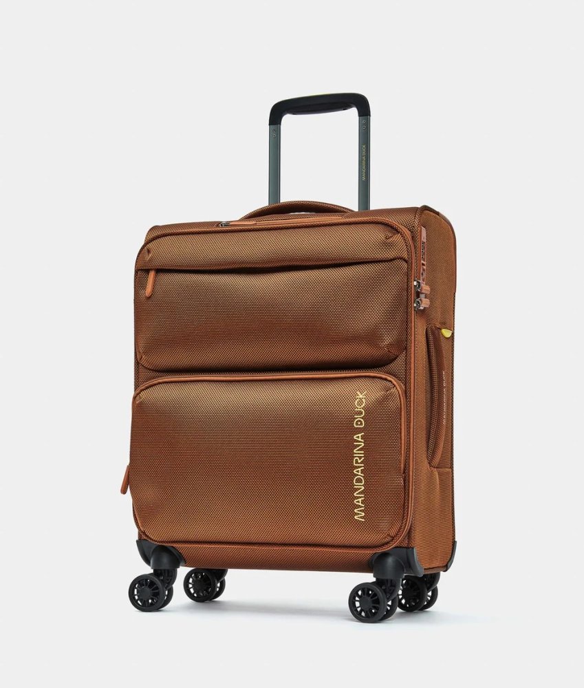 Малый тканевый чемодан ручная кладь Mandarina Duck Zephyr Коричневый