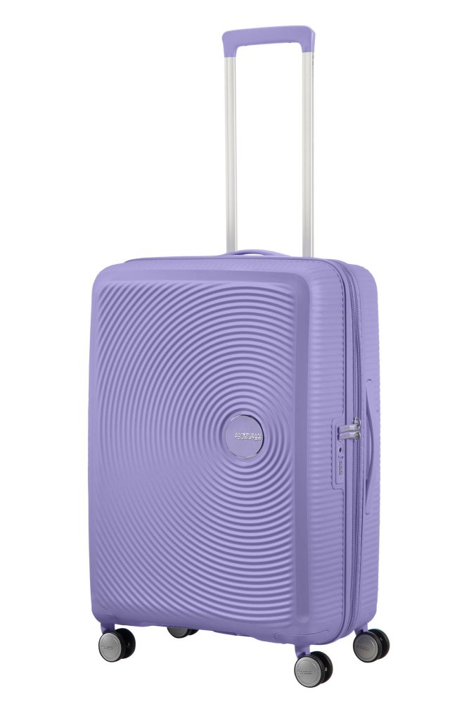Середня валіза American Tourister Soundbox – 71,5 / 81 л, 3,7 кг Лавандова
