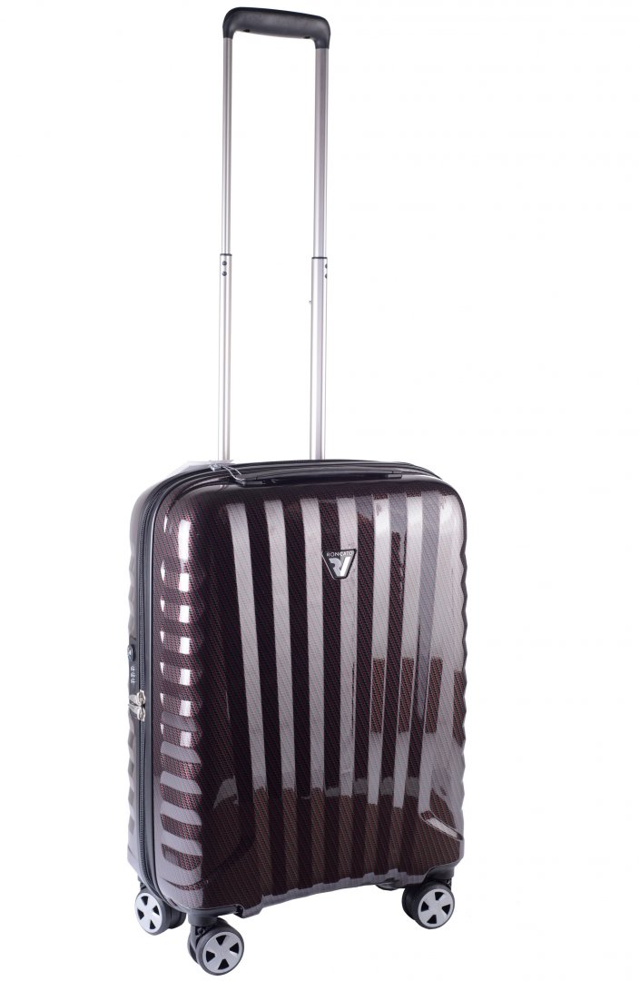 Премиум чемодан малых размеров из поликарбоната 41 л Roncato UNO ZSL Premium carbon, красный
