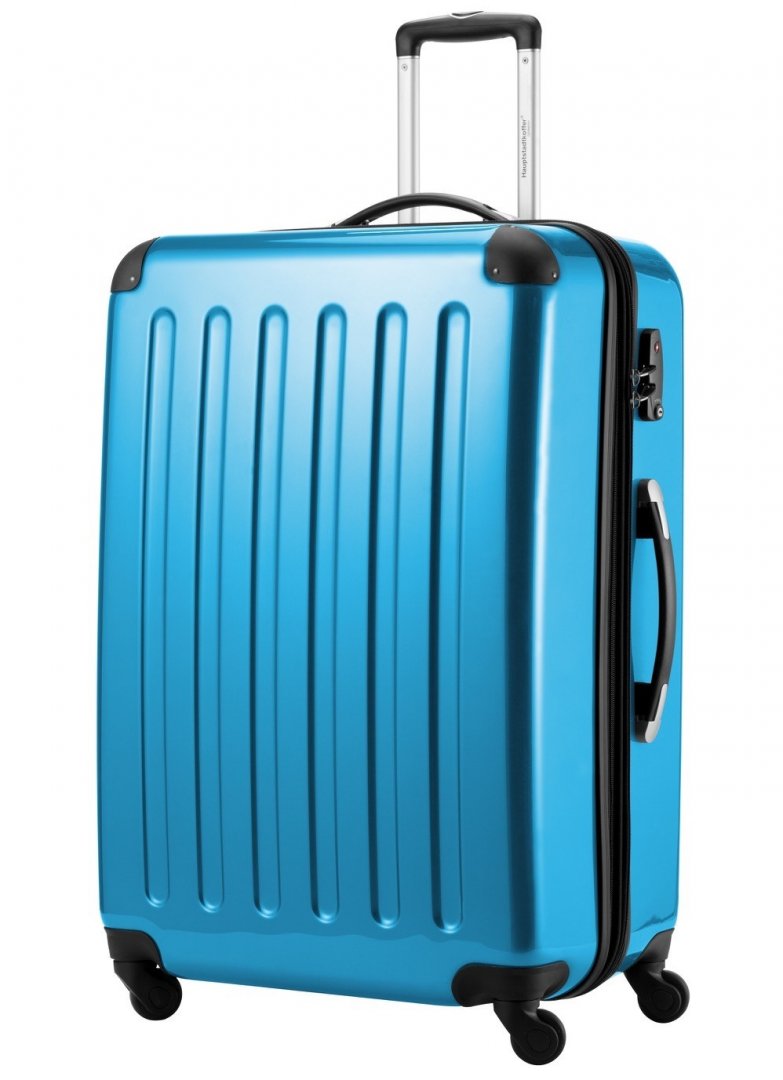 Дорожный чемодан гигант на 4-х колесах 112/122 л HAUPTSTADTKOFFER, голубой