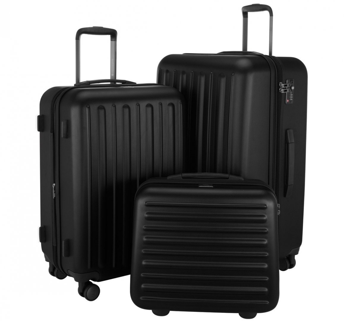 Комплект пластиковый чемоданов HAUPTSTADTKOFFER Tegel, черный
