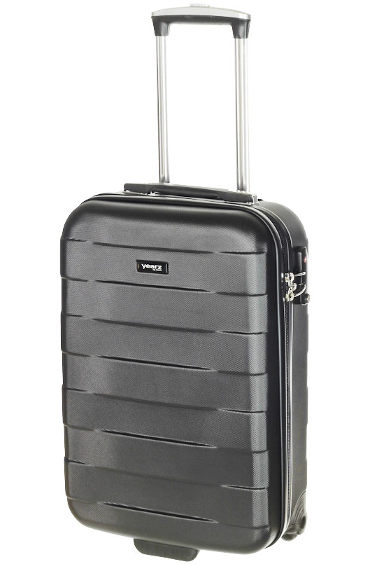 Малый чемодан из пластика 2-х колесный 40 л March Bumper, черный