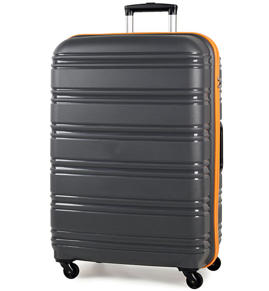 Rock Impact (L) Grey/Orange 104 л чемодан из полипропилена на 4 колесах серый