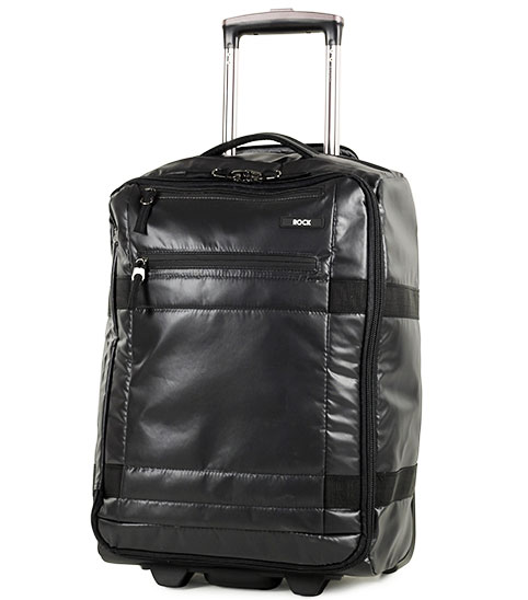 Малый текстильный чемодан на 2-х колесах 28 л Rock X-Lite (S) Black