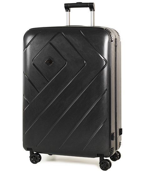 Rock Shield (L) Black 80 л чемодан из полипропилена на 4 колесах черный