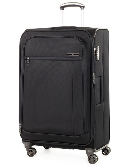 Большой чемодан из текстиля 4-х колесный 87/101 л Rock Octo-Drive II (L) Black