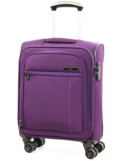 Малый чемодан из текстиля 4-х колесный 41/48 л Rock Octo-Drive II (S) Purple