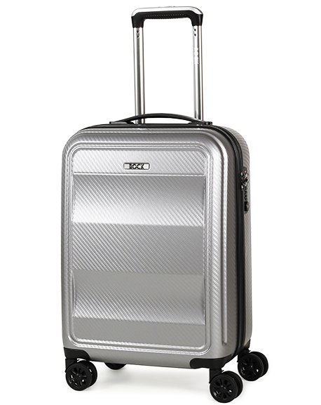Малый чемодан из поликарбоната 4-х колесный 32 л Rock Amethyst (S) Silver