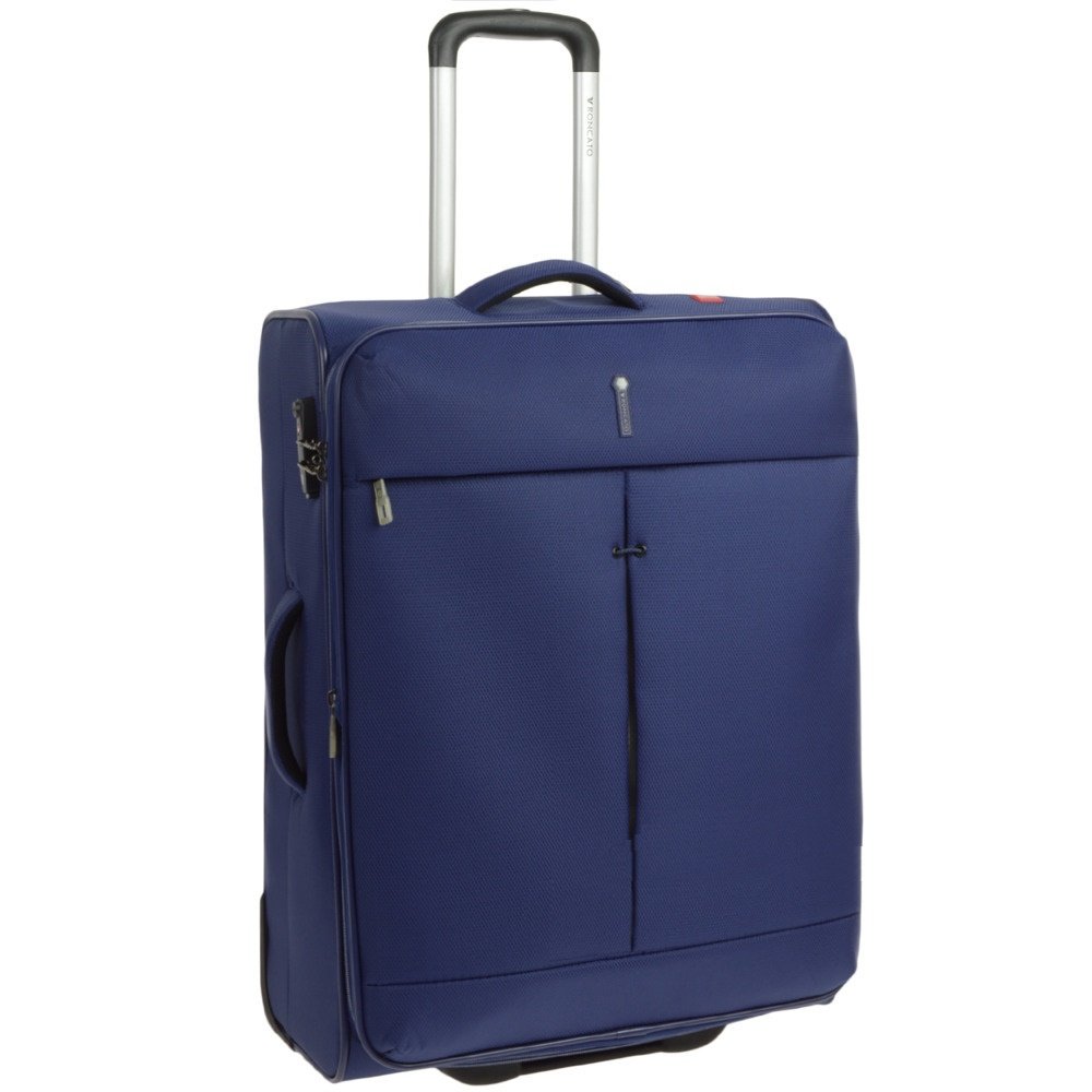 Средний облегченный чемодан на 2-х колесах 74/87 л Roncato Ironik, синий