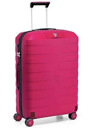Большой чемодан из гибкого полипропилена 80 л Roncato Box, розовый
