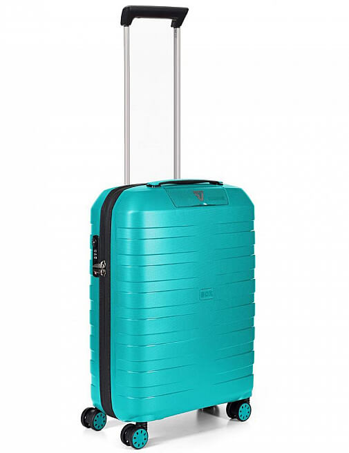 Малый чемодан из гибкого полипропилена 41 л Roncato Box, бирюзовый
