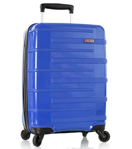 Heys Helios 38 л чемодан из дюрафлекса на 4 колесах синий