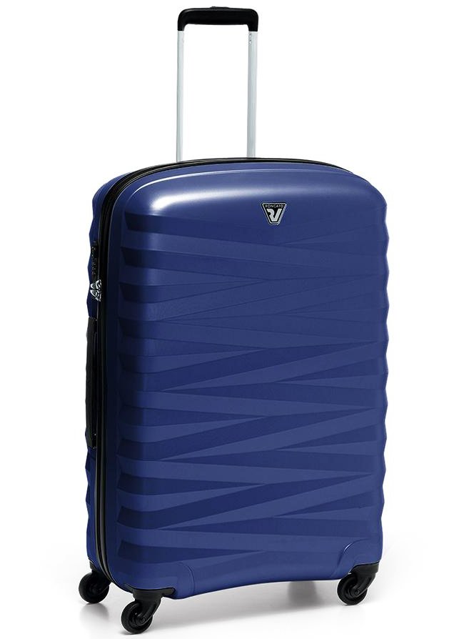 Средний чемодан на 4-х колесах 79 л Roncato Zeta, синий