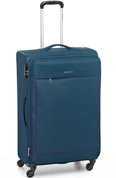 Большой чемодан на 4-х колесах 70/80 л Roncato Connection Blue
