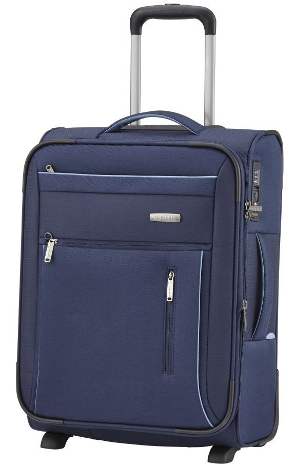 Мала валіза ручна поклажа Travelite Capri – 41/50 л, 2,7 кг Синя