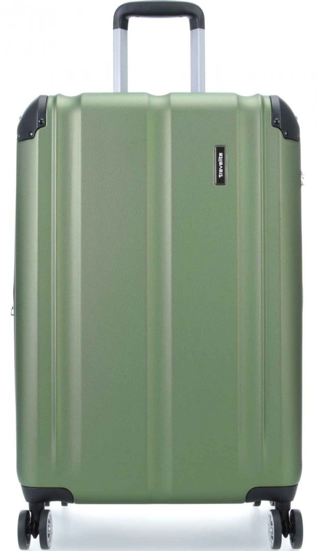Средний чемодан на 4-х колесах 78/86 л Travelite City, зеленый