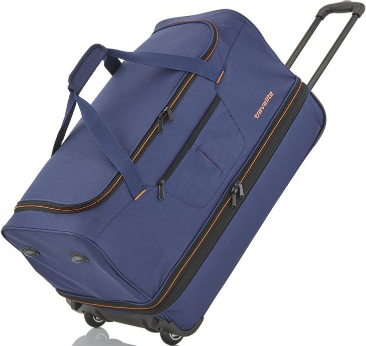 Большая дорожная сумка на 2-х колесах 98/119 л Travelite Basics Blue