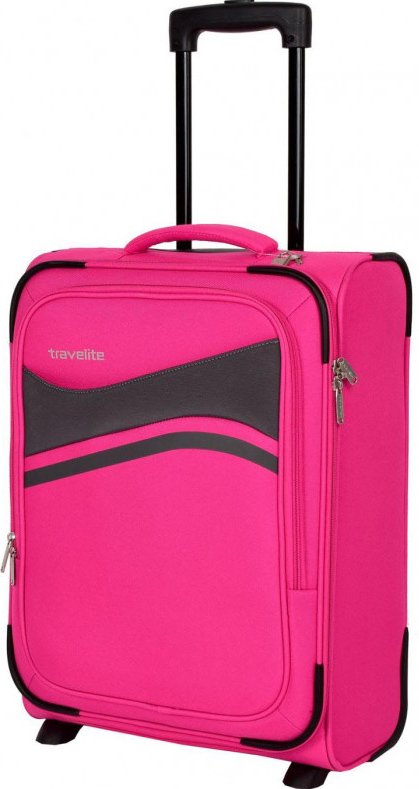 Малый тканевый чемодан 40 л Travelite Wave, розовый