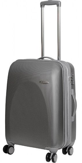 Средний чемодан из поликарбоната 66/78 л Vip Collection Galaxy 24 Silver