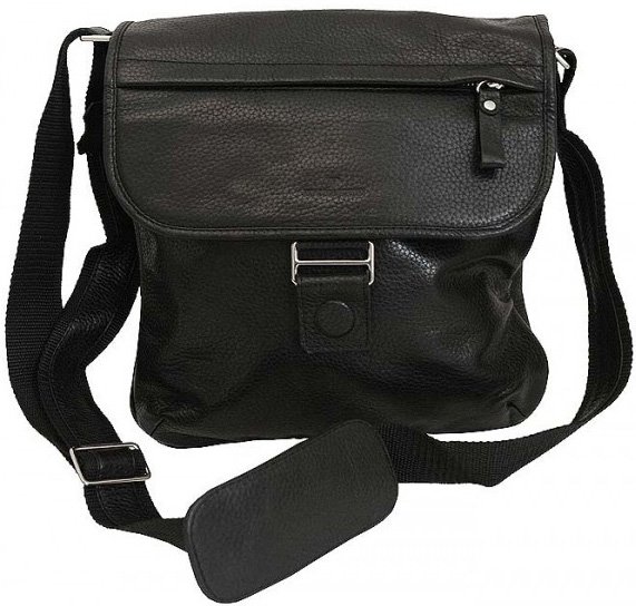 Кожаная сумка Vip Collection 1417 Black flotar