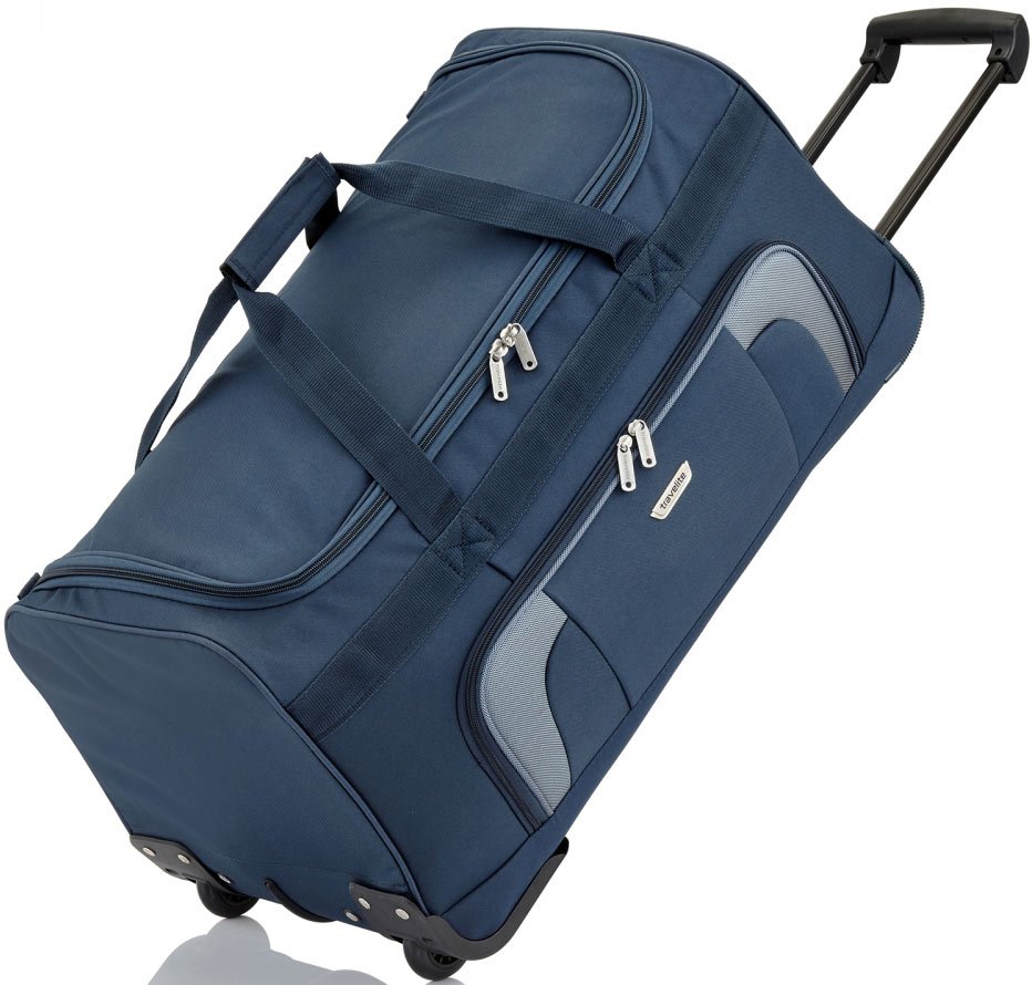 Средняя дорожная сумка на 2-х колесах 73 л Travelite Orlando, синий