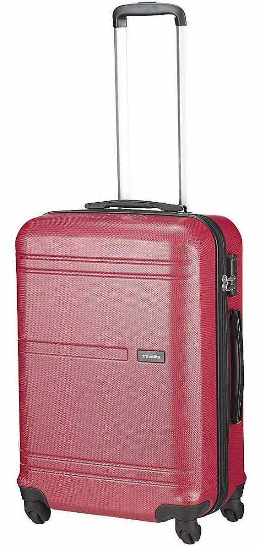 Середня пластикова валіза 62 л Travelite YAMBA Berry
